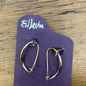 Ed Levin 14K Gold Modern Earrings